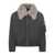 AMI Paris AMI Paris Ami Alexandre Mattiussi Bomber Jacket With Grey Shearling Collar GREY