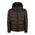 Fay Fay Calandered Poplin Double Front Down Jacket BROWN