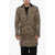 DSQUARED2 Animal Motif 70'S Maxi Coat With Glitter Collar Multicolor