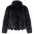 Balenciaga Wet-Effect Eco-Fur Coat Black