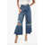 FRAME High Waist Cropped Wide Leg Jeans 28Cm Blue