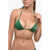 DSQUARED2 Icon Adjustable Triangle Bikini Top Green