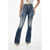 DSQUARED2 Vintage Effect Stretch Denim Flared Jeans 28Cm Blue