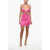 DSQUARED2 Viscose Minidress With Cut-Out Design Pink