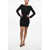 DSQUARED2 Long Sleeved Open Back Mini Dress Black
