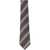 Saint Laurent Wide Striped Tie GREY