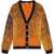 Diesel Red Tag Eyelash Wool Blend Ranger Cardigan Orange