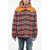 DSQUARED2 Check Canadian Overshirt With Hood And Padded Detail Multicolor