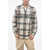 DSQUARED2 Check Brushed Cotton Coach Overshirt Multicolor