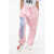 DSQUARED2 Brushed Cotton L.a.fit Joggers With Maxi Printed Logo Pink