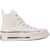 Converse Canvas Platform Sneakers With Squared Toe White