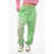 DSQUARED2 Fleeced-Cotton V-Icon L.a. Joggers With Side Logo Green