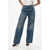 INTERIOR Visible Stitching Wide Leg The Remy Jeans 24Cm Blue