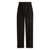 Dolce & Gabbana Black Pants With Belt Loops And Cuffed Hem In Wool Man Black