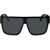 Off-White Shield Syracuse Sunglasses With Arrow Detail Black