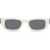 Off-White Rectangular Fillmore Sunglasses With Logoed Rods White