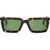 Off-White Tortoiseshell Tucson Rectangular Sunglasses Brown