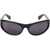 Off-White Solid Color Napoli Sunglasses With Oval Lenses Black