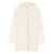 Blumarine Blumarine White Coat  Featuring Delicate Lace Details Beige