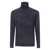 Rrd RRD Velvet Rave Ribbed Knit Roll-Neck Sweater Black