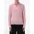 AURALEE Auralee Baby Suri Alpaca Sheer Knit Skipper Polo PINK