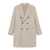 Tagliatore Tagliatore Taupe Double-Breasted Wool Coat Grey