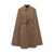 Burberry Burberry Burberry Wool Cape With Camel Belt BROWN