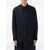 STUDIO NICHOLSON Studio Nicholson Oversized Wool Navy Blue Shirt DARKEST NAVY