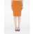 Saint Laurent Pencil Skirt In Orange ORANGE