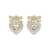 Self-Portrait Self-Portrait Gold Bow Crystal Heart Earrings GOLD