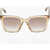 DSQUARED2 Animal Patterned Sunglasses With Mirrored Lenses Beige