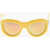DSQUARED2 Solid Color Sunglasses With Mirrored Lenses Yellow
