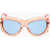DSQUARED2 Shield Sunglasses With See-Through Frame Orange