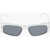 DSQUARED2 Icon Solid Color Cat-Eye Sunglasses With Contrasting Logo White