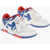Off-White Canvas Out Of Office Sneakers With Leather Details Blue