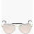 DSQUARED2 Aviator Sunglasses With Metal Frame Silver