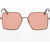 DSQUARED2 Rimless Sunglasses With Metal Frame Brown