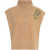 Liu Jo White Knit vest with rhinestones Beige