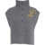 Liu Jo White Knit vest with rhinestones Grey