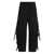 Dolce & Gabbana Black Cargo Pants With Elastic Waist With Faded Effect In Cotton Blend Woman Black