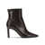 Jimmy Choo "Frankie" zippered ankle boots 85mm Brown