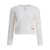 Chloe Perforated wool and cashmere sweater White