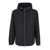 TATRAS Black Jacket With Drawstring Hood And Logo Patch On The Sleeve In Tech Fabric Man Black