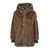 TATRAS 'Arabis' Brown Jacket With Fixed Hood And Logo Patch On The Sleeve In Faux Fur Woman BROWN