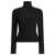 Max Mara Wool and cashmere mouliné turtleneck sweater Black