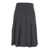 DUNST Grey Pleated Midi Skirt With Belt Loops And Side Concealed Closure In Wool Woman GREY