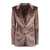 Tagliatore Tagliatore Single-Breasted Velvet Blazer BROWN