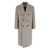 DUNST Beige Double-Breasted Coat With Peak Revers In Wool Woman Beige