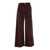 PT TORINO Bordeaux Pants With Logo Patch On The Back In Corduroy Woman Red