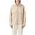 Moncler Moncler Wool-Blend Bouclé Zip Shirt Beige